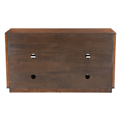 54" Brown Enclosed Storage TV Stand - Loft&Timber