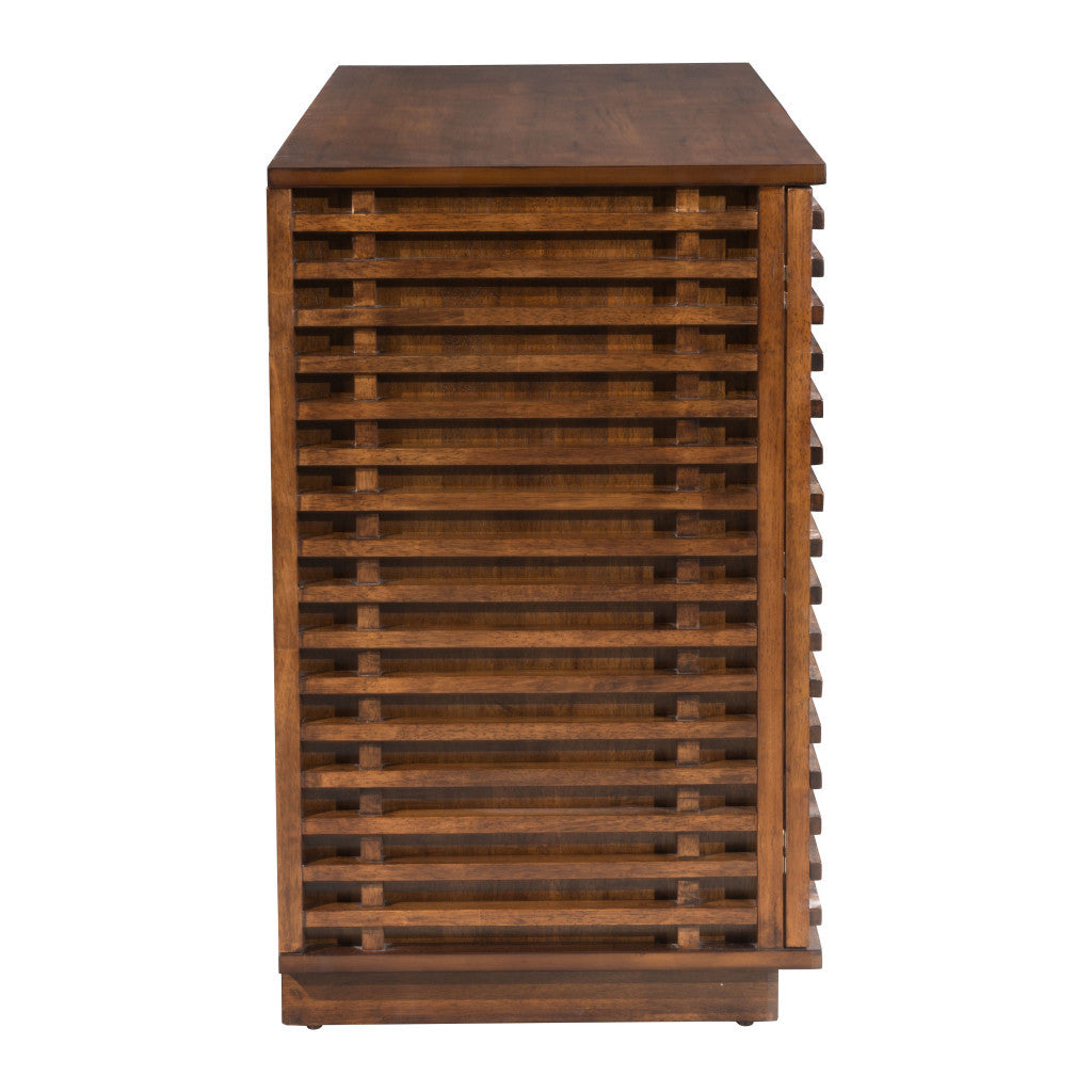54" Brown Enclosed Storage TV Stand - Loft&Timber