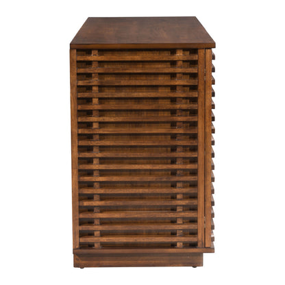 54" Brown Enclosed Storage TV Stand - Loft&Timber