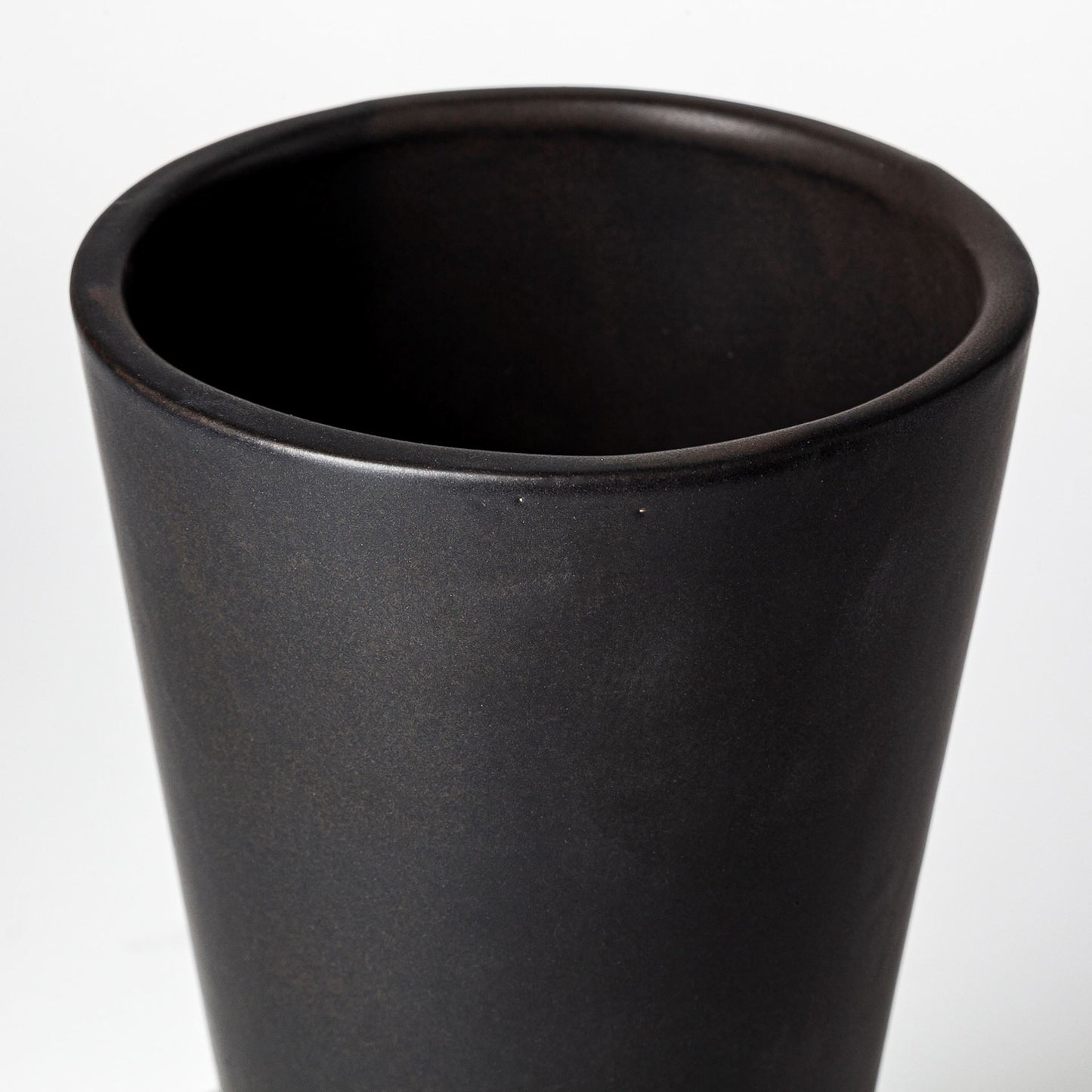 9" Black Abstract Cylinder Ceramic Table Vase - Loft&Timber