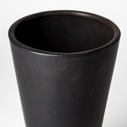 9" Black Abstract Cylinder Ceramic Table Vase - Loft&Timber