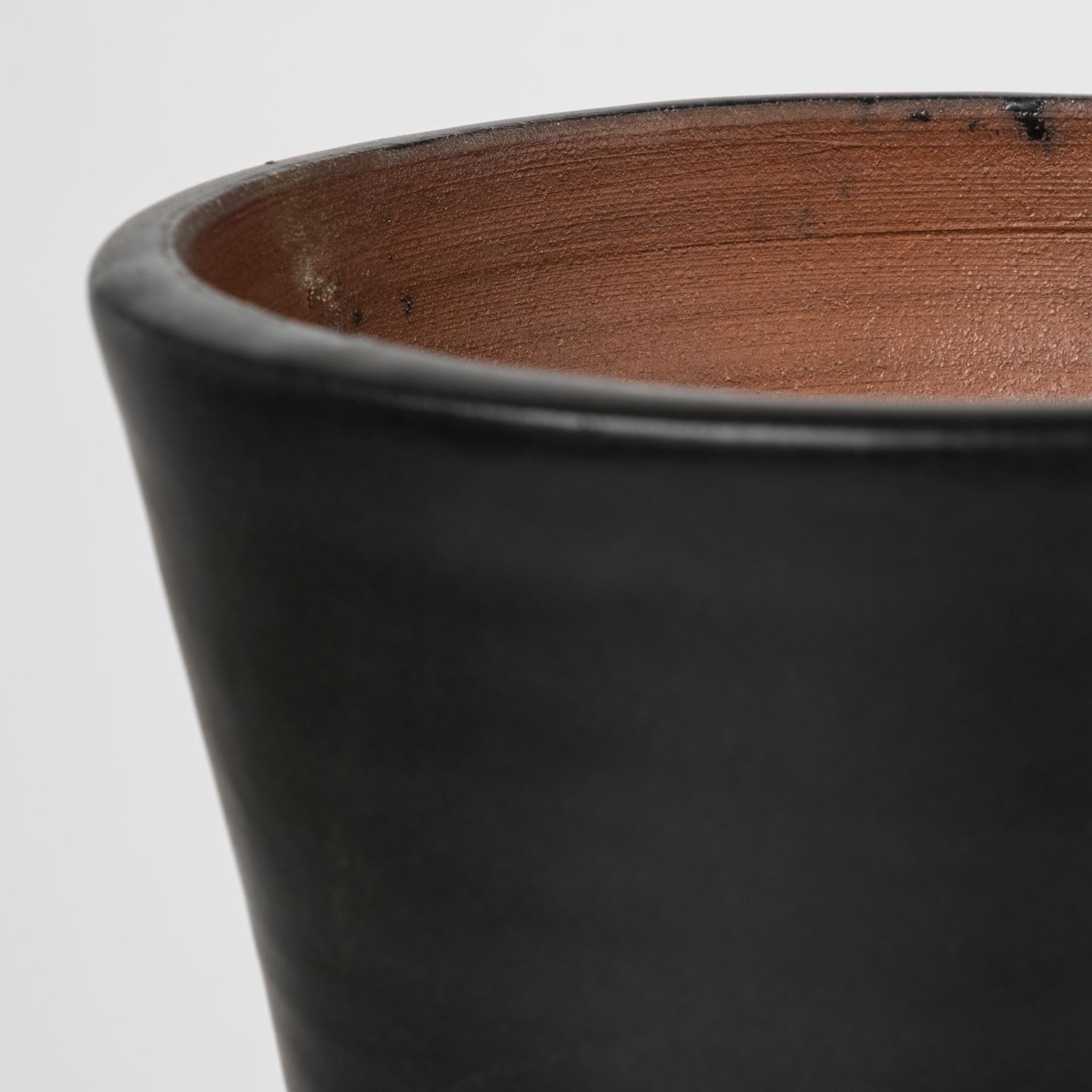 17" Black And White Abstract Cylinder Ceramic Table Vase - Loft&Timber