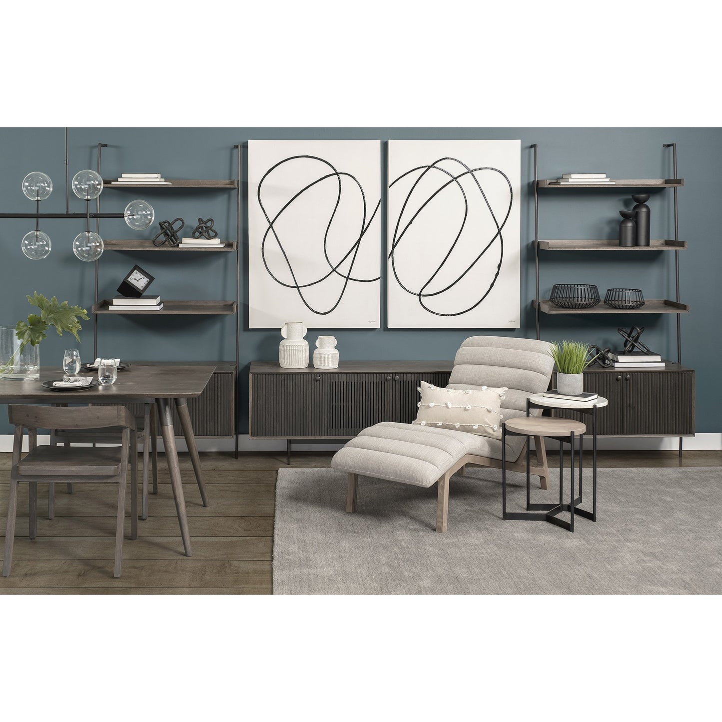 8" Whitewash Handled Textured Ceramic Vase - Loft&Timber