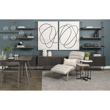 8" Whitewash Handled Textured Ceramic Vase - Loft&Timber