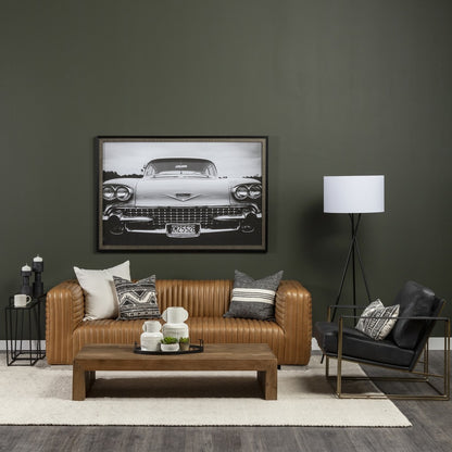 8" Whitewash Handled Textured Ceramic Vase - Loft&Timber