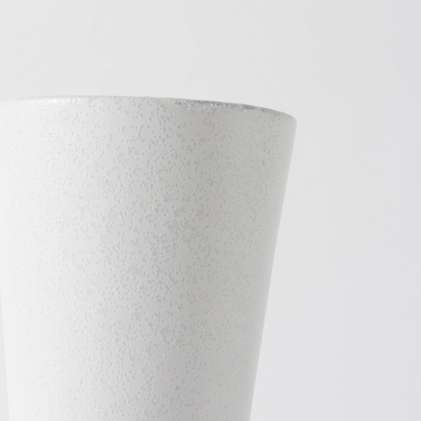 9" White Abstract Cylinder Ceramic Table Vase - Loft&Timber