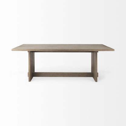 84" Taupe Dining Table - Loft&Timber