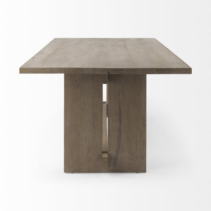 84" Taupe Dining Table - Loft&Timber