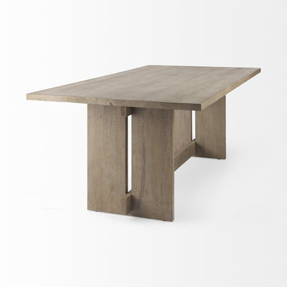 84" Taupe Dining Table - Loft&Timber