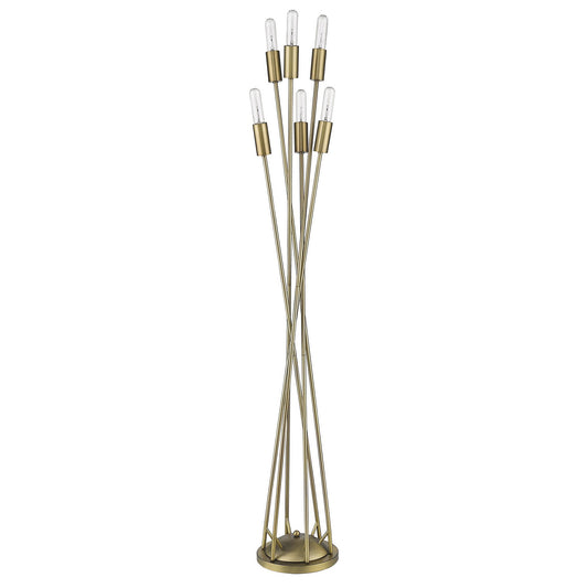 60" Six Light Torchiere Floor Lamp - Loft&Timber
