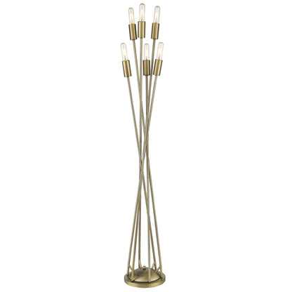 60" Six Light Torchiere Floor Lamp - Loft&Timber