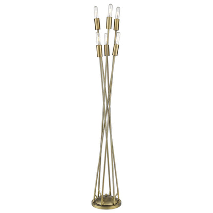 60" Six Light Torchiere Floor Lamp - Loft&Timber