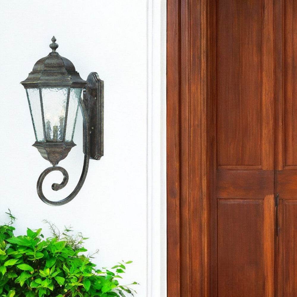 Telfair 3-Light Black Coral Wall Light - Loft&Timber