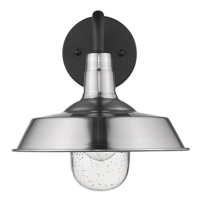 Silver Shallow Plate Shape Wall Light - Loft&Timber