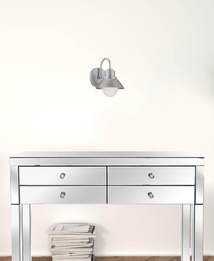 Brushed Silver Lamp Shade Wall Light - Loft&Timber