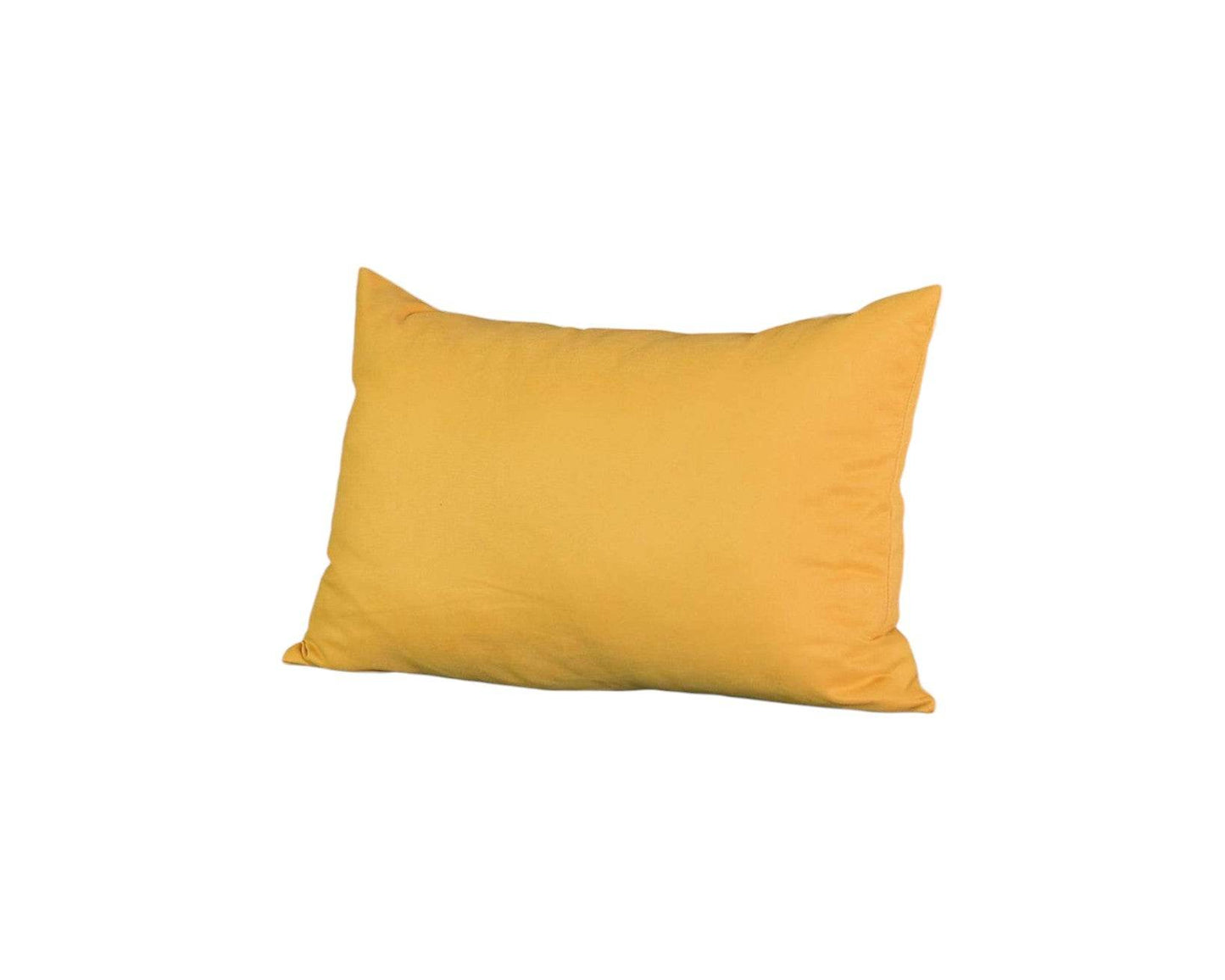 Set of 2 Yellow Modern Lumbar Throw Pillows - Loft&Timber