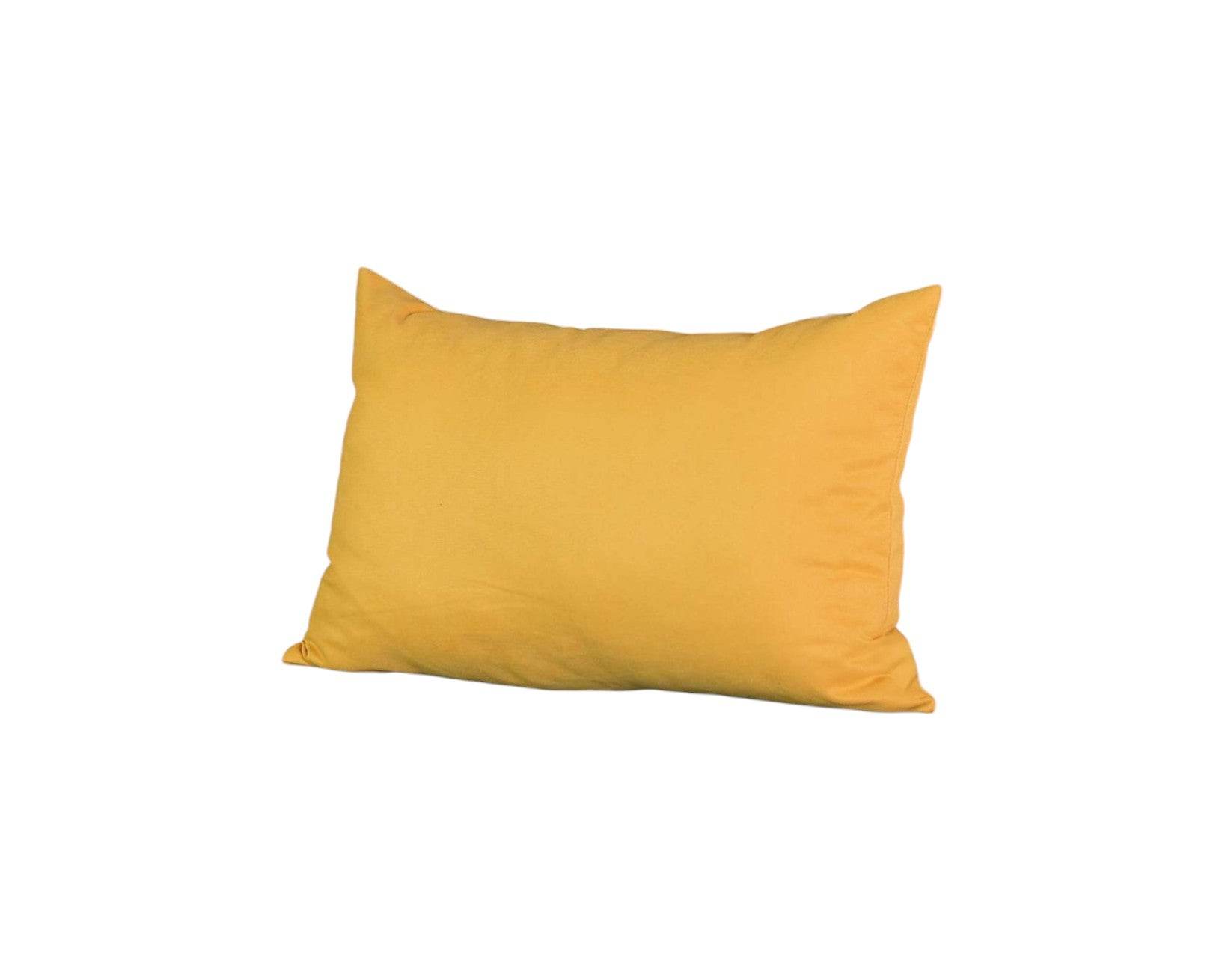 Set of 2 Yellow Modern Lumbar Throw Pillows - Loft&Timber