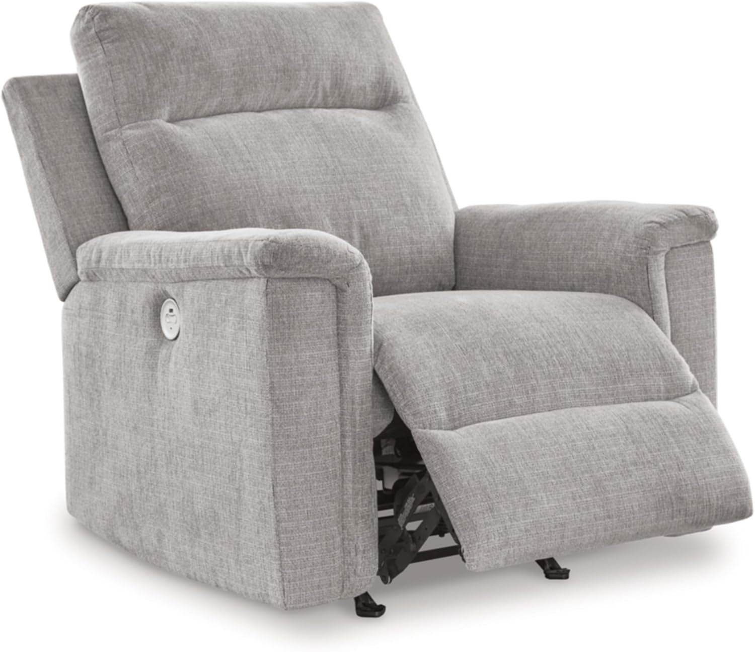 Barnsana Casual Power Rocker Recliner with USB Port, Light Gray - Loft&Timber