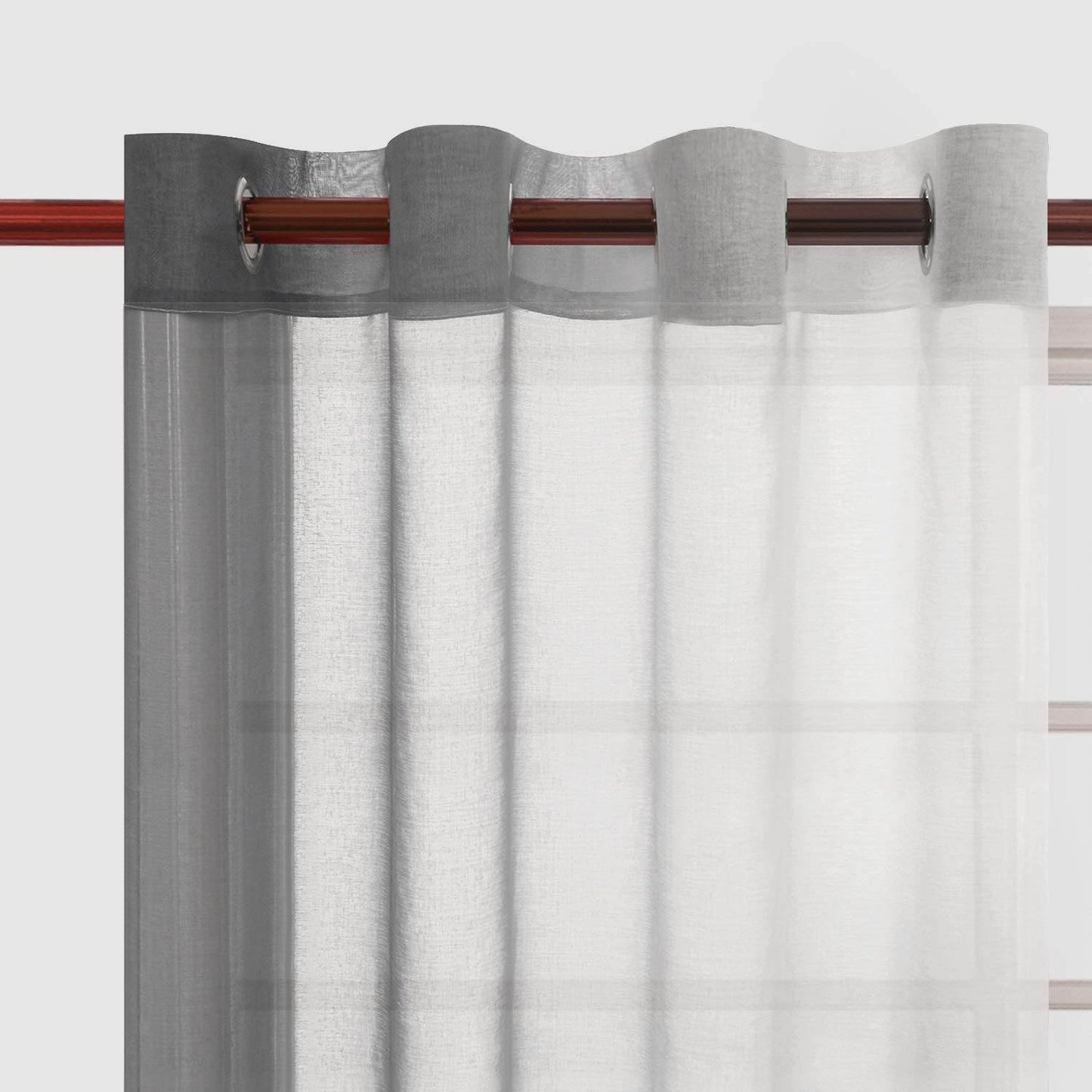 Custom Curtains: Ombre Sheer Curtains, Set of 2 Panels - Loft&Timber