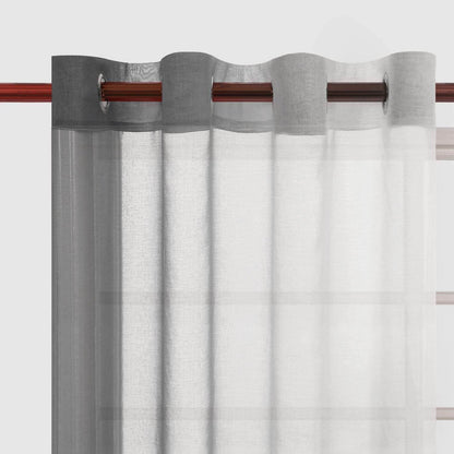 Custom Curtains: Ombre Sheer Curtains, Set of 2 Panels - Loft&Timber