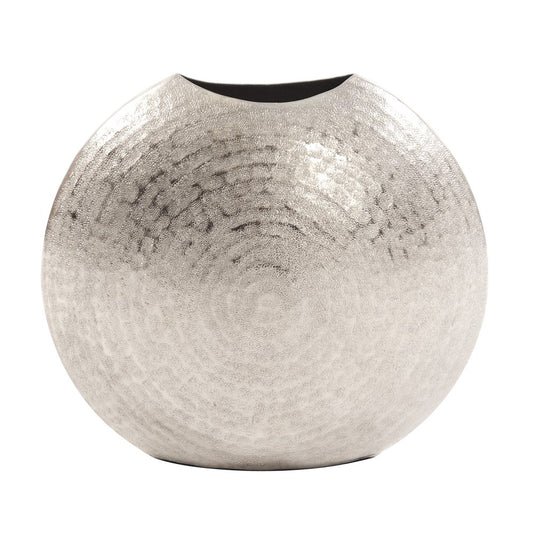 10" Silver Cylinder Aluminum Table Vase - Loft&Timber