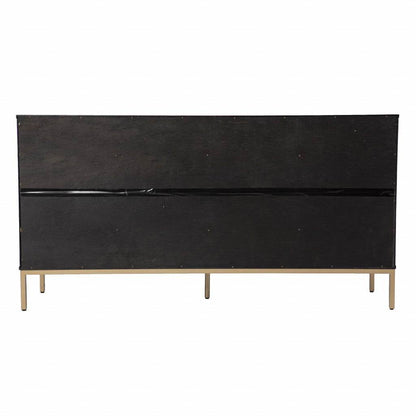 Black and Gold Harlequin Sideboard Storage Cabinet - Loft&Timber