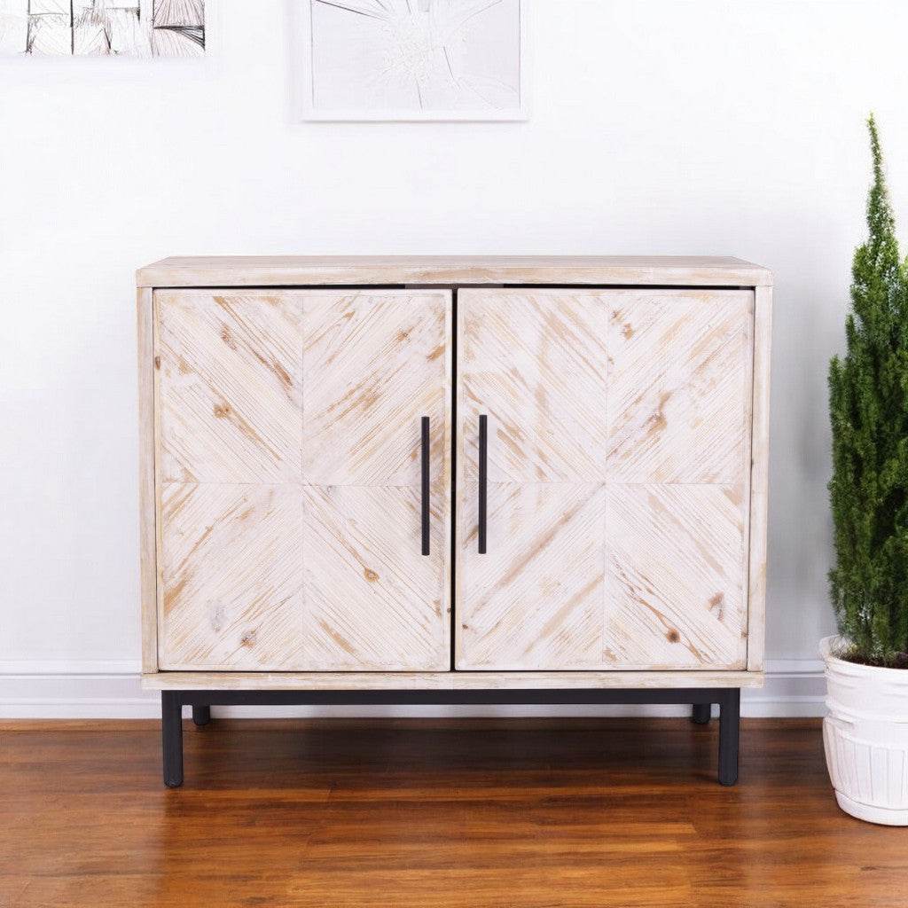 Modern Farmhouse Rustic Natural Accent Storage Cabinet - Loft&Timber