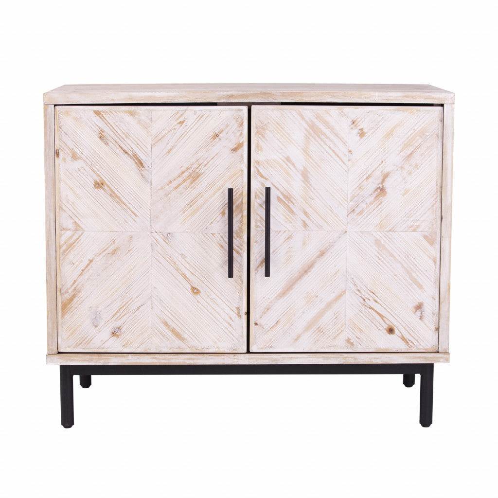 Modern Farmhouse Rustic Natural Accent Storage Cabinet - Loft&Timber