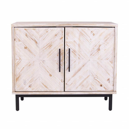 Modern Farmhouse Rustic Natural Accent Storage Cabinet - Loft&Timber