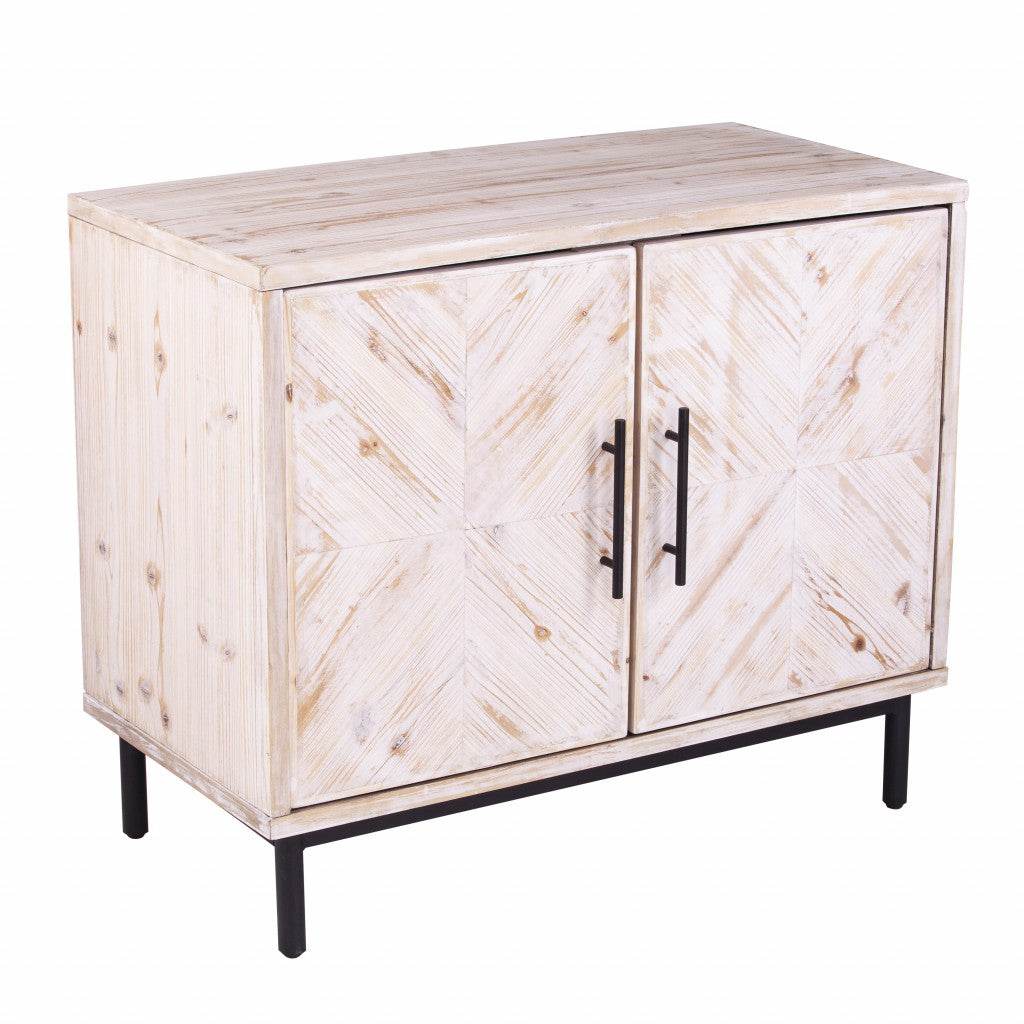 Modern Farmhouse Rustic Natural Accent Storage Cabinet - Loft&Timber
