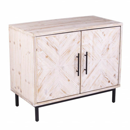 Modern Farmhouse Rustic Natural Accent Storage Cabinet - Loft&Timber