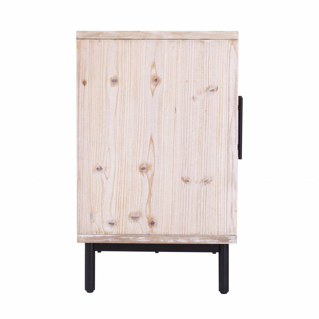 Modern Farmhouse Rustic Natural Accent Storage Cabinet - Loft&Timber