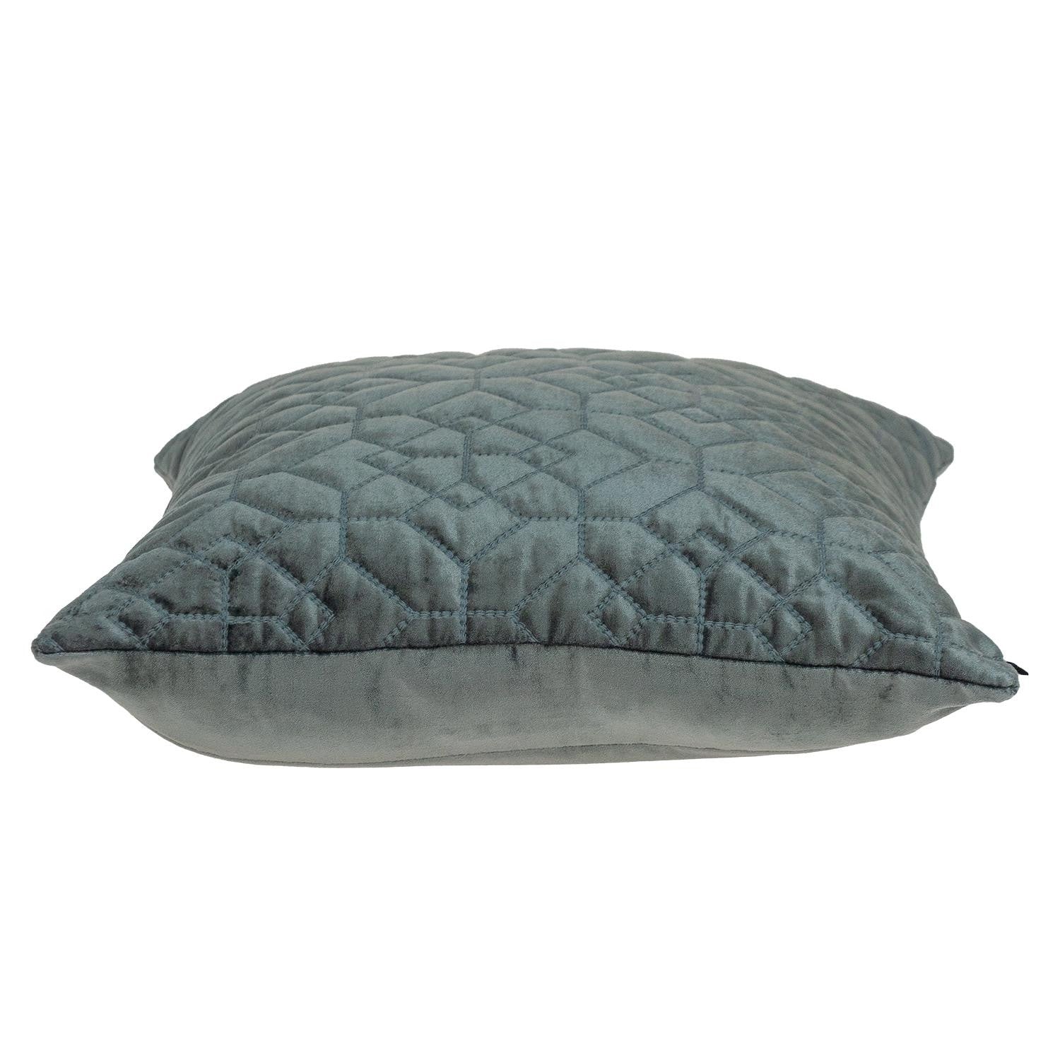 20" Charcoal Cotton Blend Throw Pillow - Loft&Timber