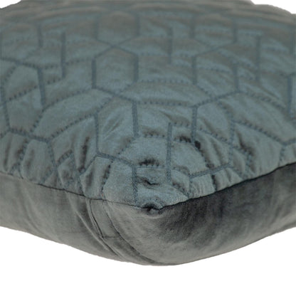 20" Charcoal Cotton Blend Throw Pillow - Loft&Timber