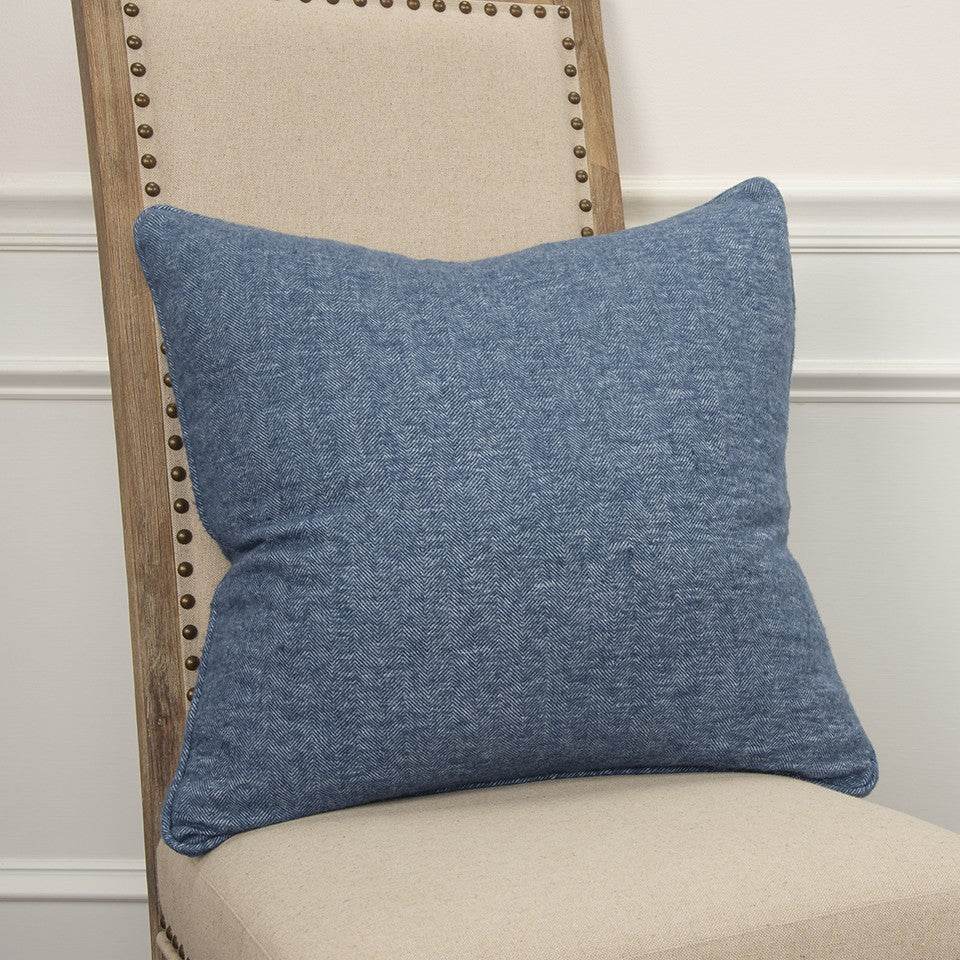Blue Solid Classic Decorative Throw Pillow - Loft&Timber
