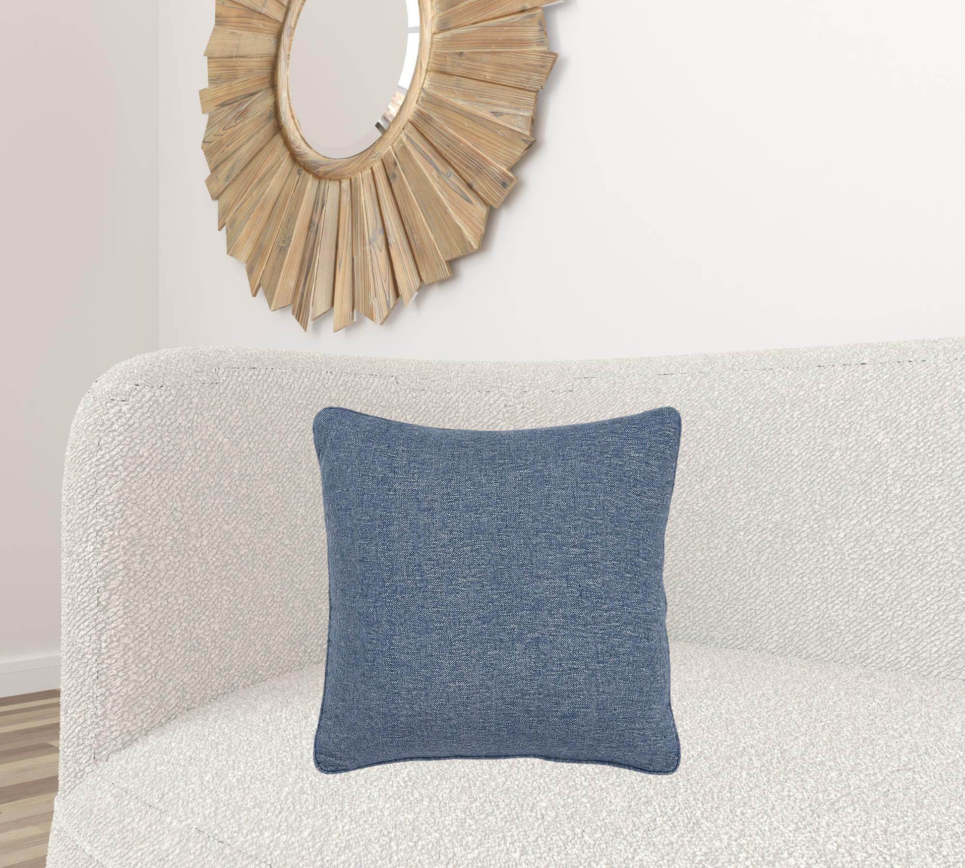Blue Solid Classic Decorative Throw Pillow - Loft&Timber