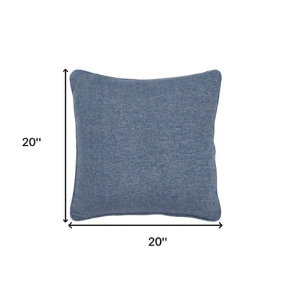 Blue Solid Classic Decorative Throw Pillow - Loft&Timber