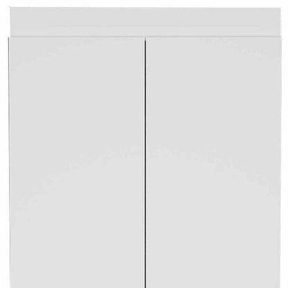 63” Classic White Pantry Cabinet with Two Full Size Doors - Loft&Timber