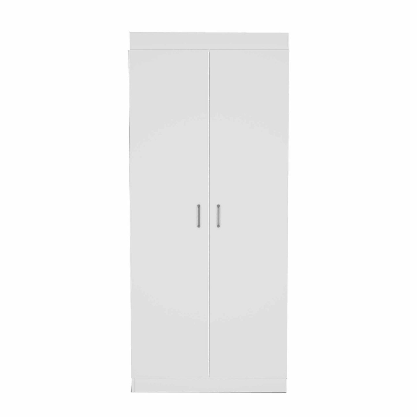 63” Classic White Pantry Cabinet with Two Full Size Doors - Loft&Timber