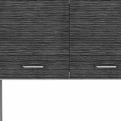 79" Gray Pantry Cabinet with Three Storage Shelves - Loft&Timber