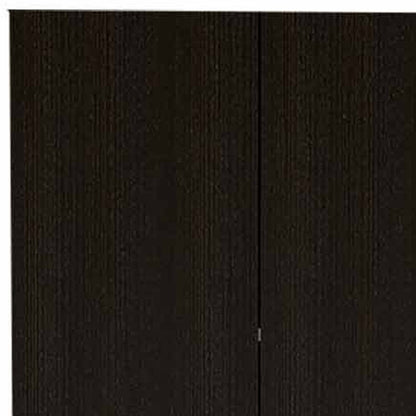79" Modern Black Pantry Cabinet with Two Doors and Five Shelves - Loft&Timber