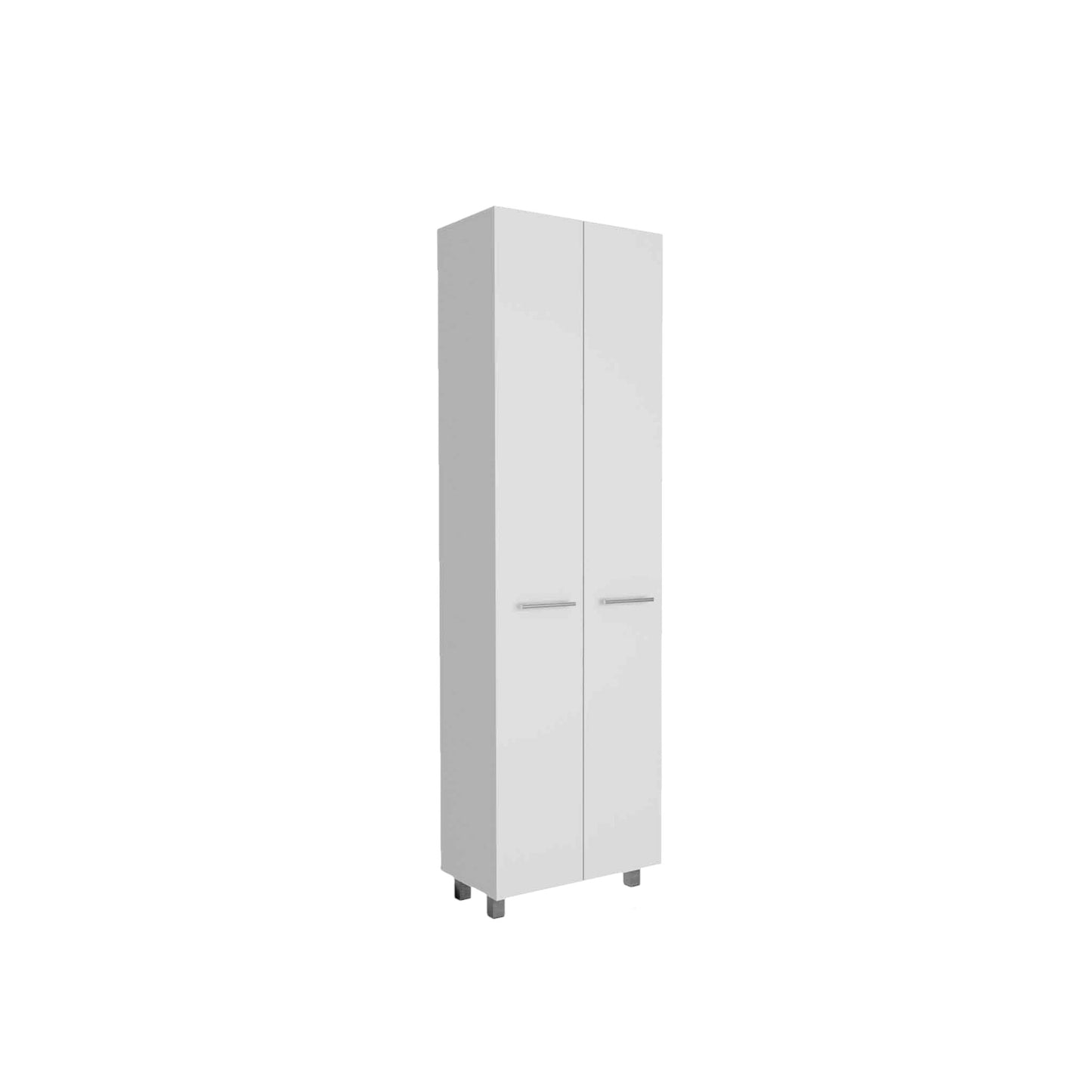 78" Modern White Pantry Cabinet with Two Full Size Doors - Loft&Timber