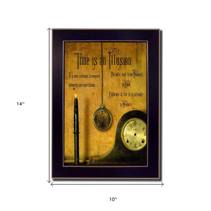Time is the Illusion Black Picture Frame Print Wall Art - Loft&Timber