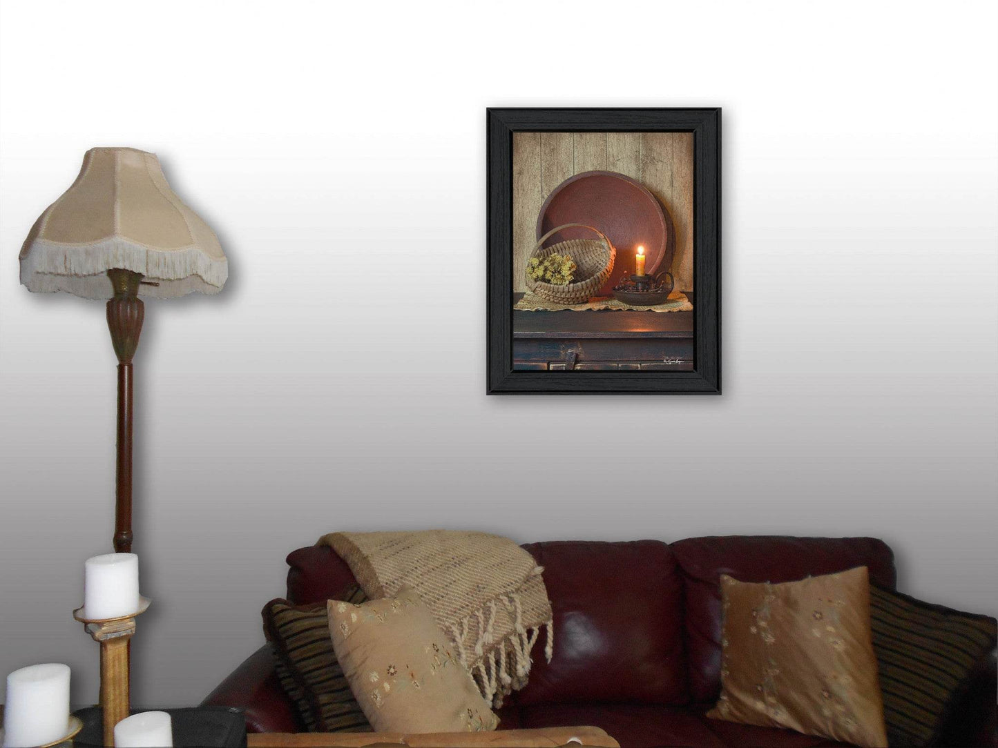 The Red Bowl 1 Black Framed Print Wall Art - Loft&Timber