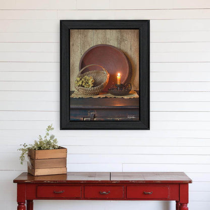 The Red Bowl 1 Black Framed Print Wall Art - Loft&Timber