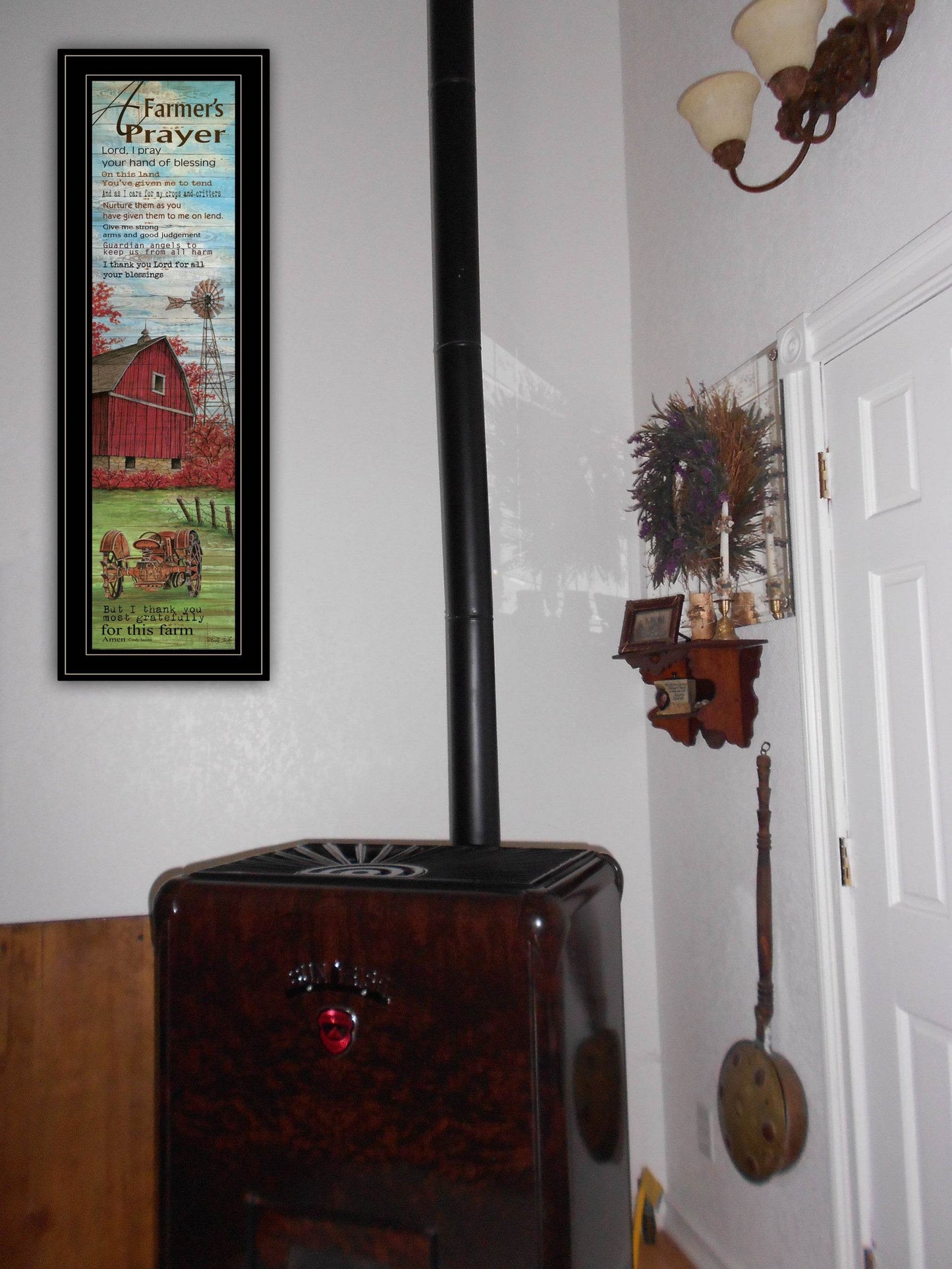 Farmers Prayer 2 Black Framed Print Wall Art - Loft&Timber