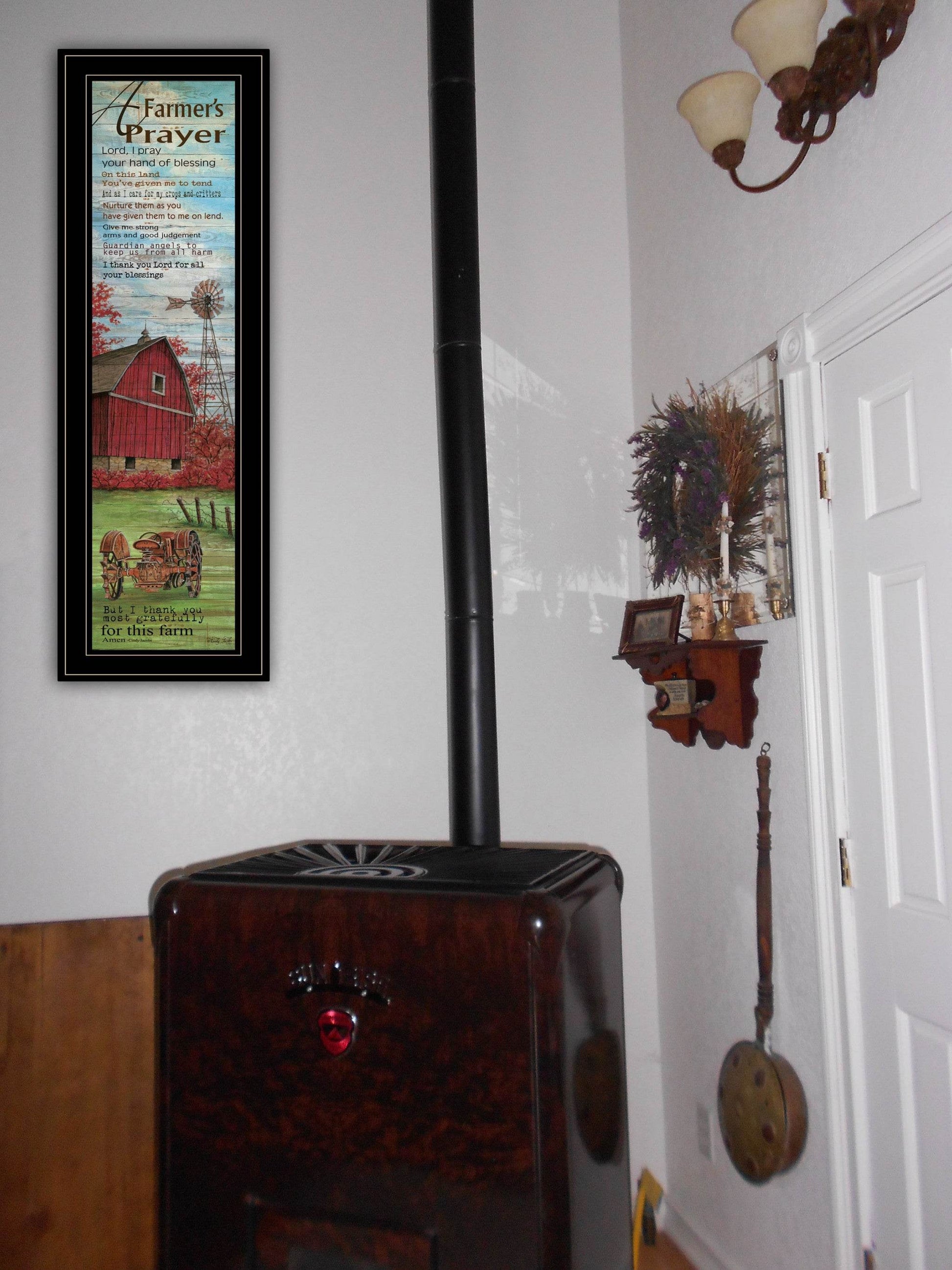 Farmers Prayer 2 Black Framed Print Wall Art - Loft&Timber