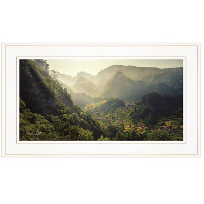 Land of the Hobbits Martin Podt Ready to Hang Framed Print White Frame White Framed Print Wall Art - Loft&Timber