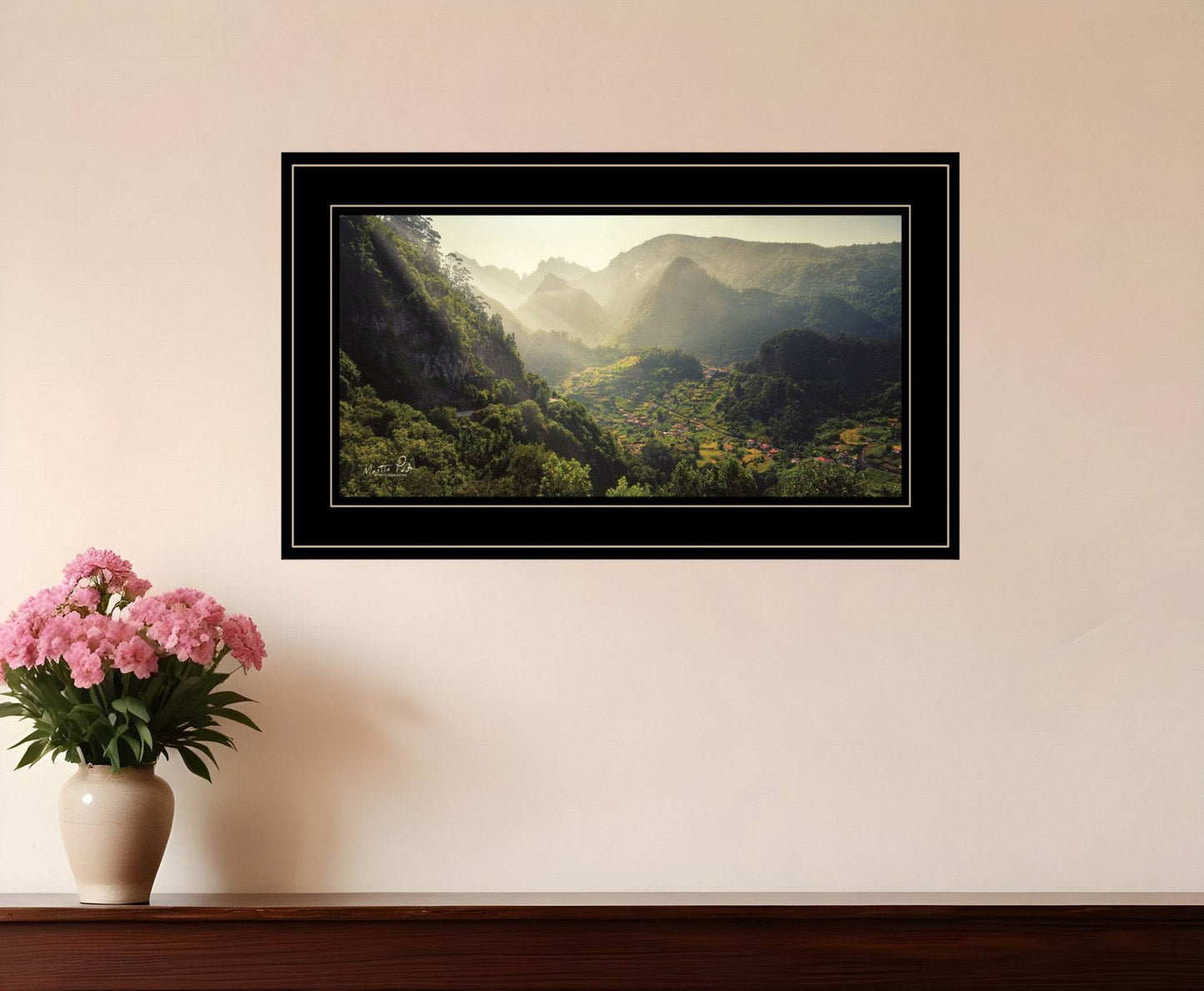 Land of the Hobbits Martin Podt Ready to Hang Framed Print Black Frame Black Framed Print Wall Art - Loft&Timber