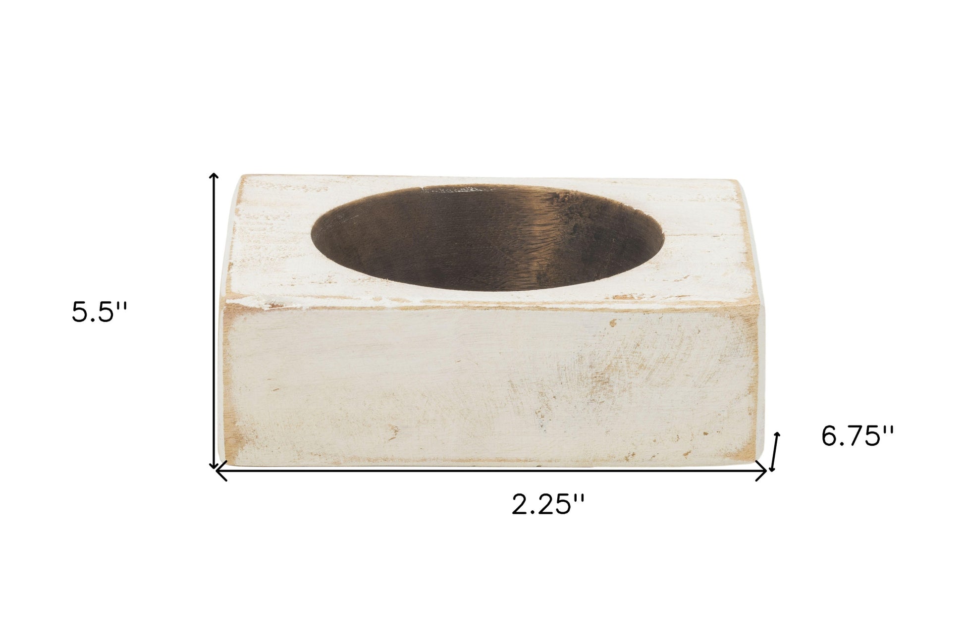 4" Wide Pillar Tabletop Pillar Candle Holder - Loft&Timber